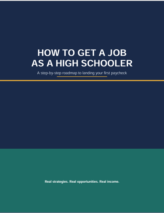How To Get A Job As A Highschooler