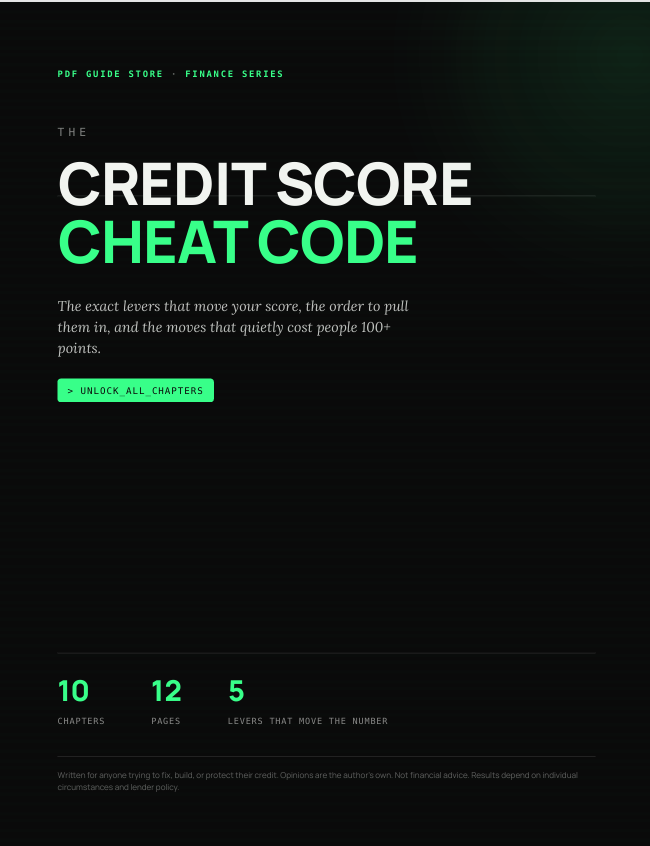 Credit Score Cheat Code