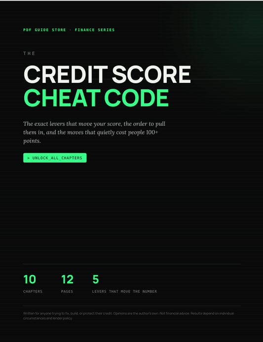 Credit Score Cheat Code